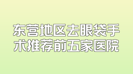 东营地区去眼袋手术推荐前五家医院